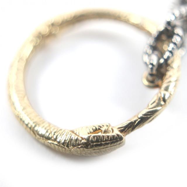 美品□GUCCI グッチ 461997 ウロボロス AG925 AU750 アクセサリー チェーンネックレス シルバー ゴールド イタリア製 総重量17.83g_3