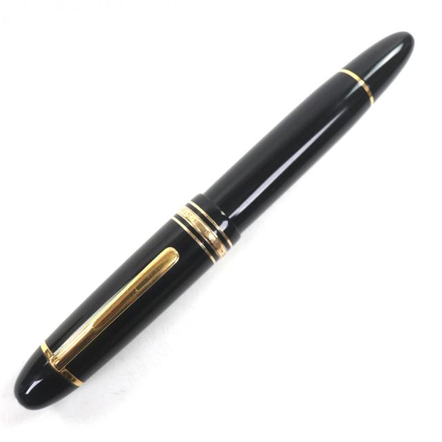 良品▼MONTBLANC モンブラン マイスターシュテュック 149 ペン先14K Fニブ ホワイトスター 万年筆 ブラック ゴールド ドイツ製 メンズ_1