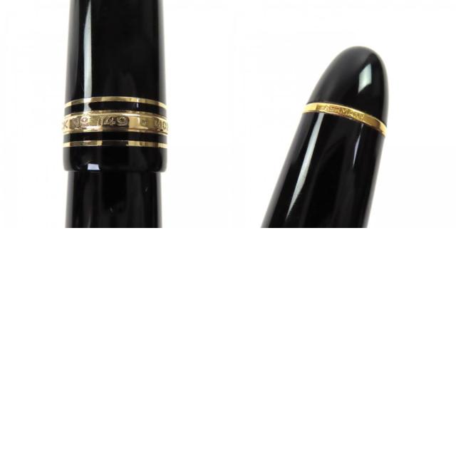 良品▼MONTBLANC モンブラン マイスターシュテュック 149 ペン先14K Fニブ ホワイトスター 万年筆 ブラック ゴールド ドイツ製 メンズ_9