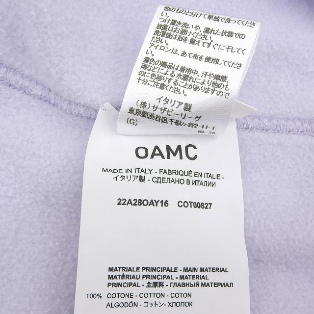 美品▲OAMC オーエーエムシー 22A28OAY16 コットン100% ロンハーマン別注 プルオーバーフーディ パーカー パープル M 伊製 正規品 メンズ_6