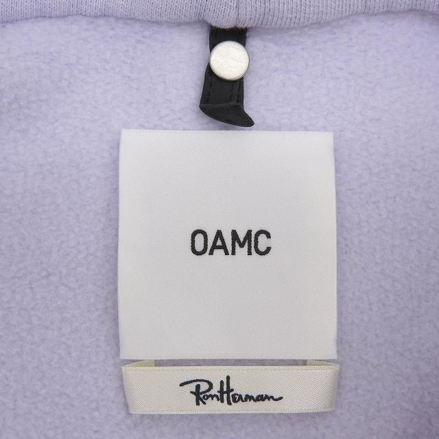 美品▲OAMC オーエーエムシー 22A28OAY16 コットン100% ロンハーマン別注 プルオーバーフーディ パーカー パープル M 伊製 正規品 メンズ_8