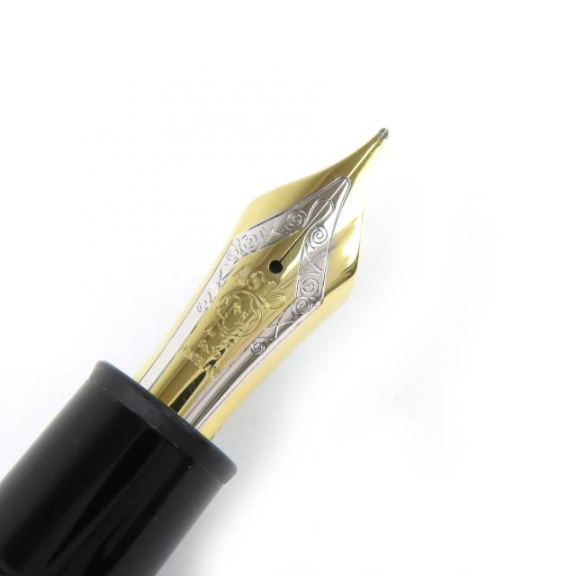 美品△MONTBLANC モンブラン マイスターシュテュック 149 Pix ペン先18K Mニブ 万年筆 ブラック ゴールド 箱・ケース付 ドイツ製 メンズ_4