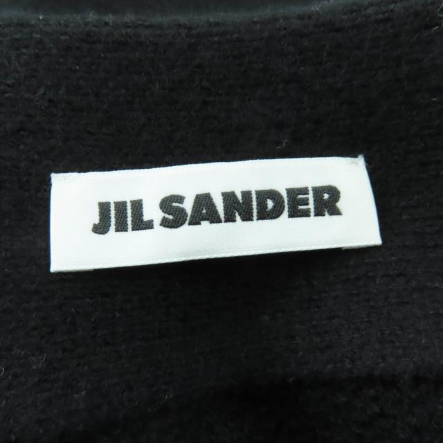 極美品☆JIL SANDER ジルサンダー 23AW J02MA0024 ウール 裾アシンメトリー ニット フレアスカート ブラック 34 伊製 正規品 レディース_5