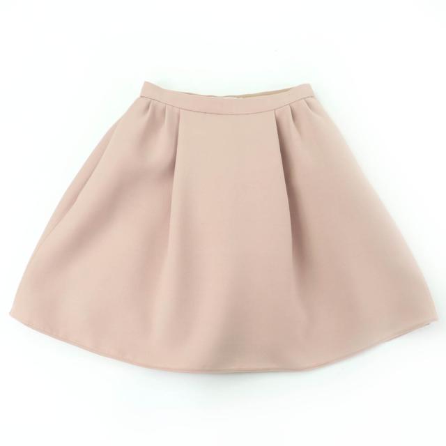 極美品☆Christian Dior クリスチャンディオール 311J09B1166 ウール シルク フレアスカート ミニスカート ピンク 38 伊製 正規品