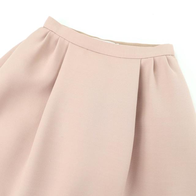 極美品☆Christian Dior クリスチャンディオール 311J09B1166 ウール シルク フレアスカート ミニスカート ピンク 38 伊製 正規品_2