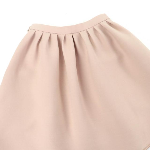 極美品☆Christian Dior クリスチャンディオール 311J09B1166 ウール シルク フレアスカート ミニスカート ピンク 38 伊製 正規品_4