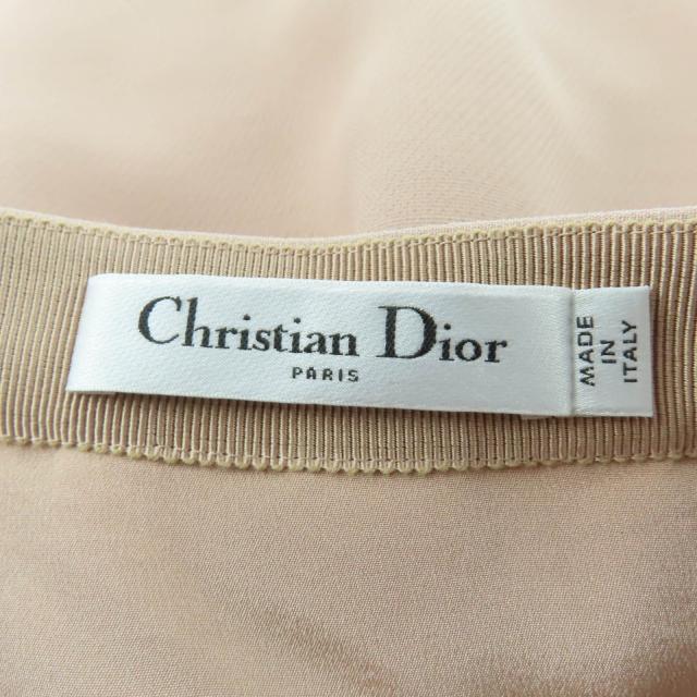 極美品☆Christian Dior クリスチャンディオール 311J09B1166 ウール シルク フレアスカート ミニスカート ピンク 38 伊製 正規品_5