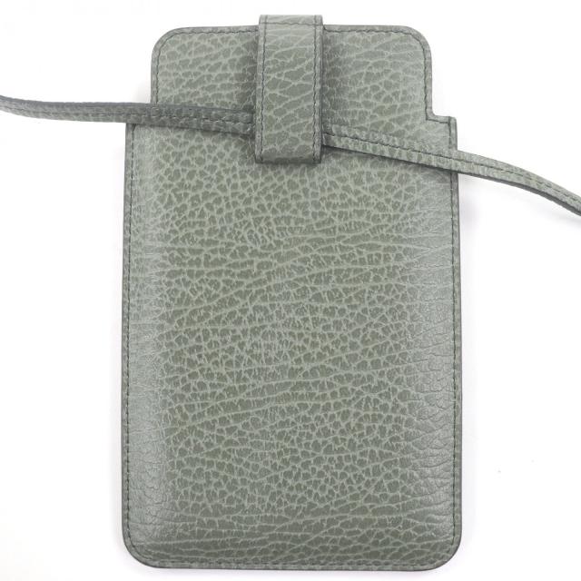 極美品□Maison Margiela 11 メゾンマルジェラ11 S56UI0226 レザー 4ステッチ ストラップ付 スマホポーチ フォンホルダー イタリア製_3