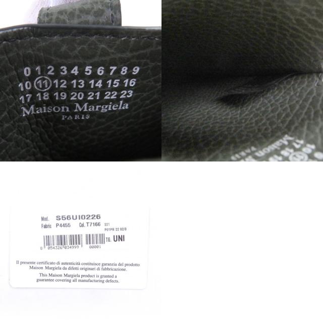 極美品□Maison Margiela 11 メゾンマルジェラ11 S56UI0226 レザー 4ステッチ ストラップ付 スマホポーチ フォンホルダー イタリア製_9