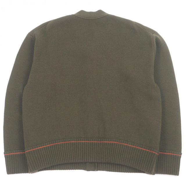 美品□Sacai サカイ 22-02859M Studs Cashmere Knit Cardigan カシミヤ混 ロゴボタン ピンバッジ ニットカーディガン カーキ 1 正規品_2