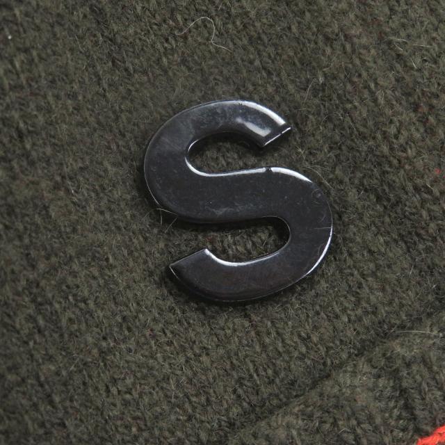 美品□Sacai サカイ 22-02859M Studs Cashmere Knit Cardigan カシミヤ混 ロゴボタン ピンバッジ ニットカーディガン カーキ 1 正規品_4
