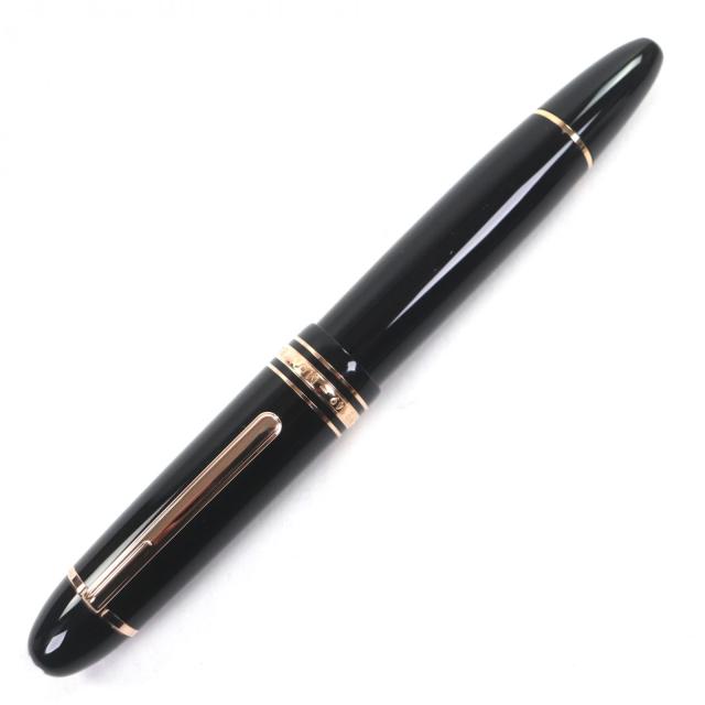 極美品▼MONTBLANC モンブラン マイスターシュテュック 149 ペン先14K Bニブ ホワイトスター 万年筆 ブラック レッドゴールド 箱付き_2