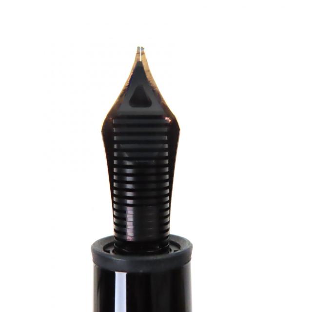 極美品▼MONTBLANC モンブラン マイスターシュテュック 149 ペン先14K Bニブ ホワイトスター 万年筆 ブラック レッドゴールド 箱付き_6