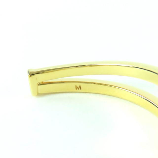 極美品☆FENDI フェンディ ファースト FFモチーフ ラインストーン バングル ブレスレット M ゴールド 箱付き イタリア製 レディース_7