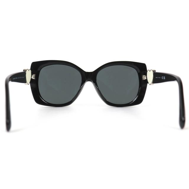 極美品△CHANEL シャネル 5519-A ココマーク ハート スクエアシェイプ 