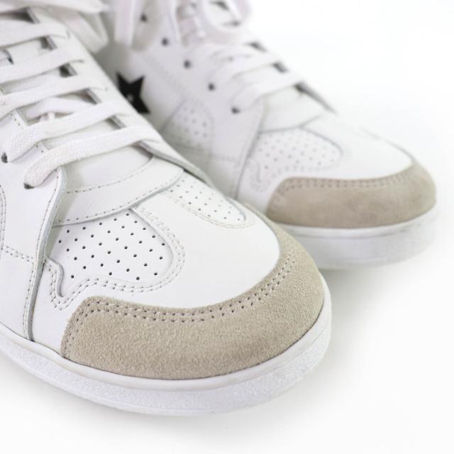 美品☆Christian Dior クリスチャンディオール DIOR STAR レザー ハイカットスニーカー ホワイト 36.5 箱・保袋付 イタリア製 レディース_7