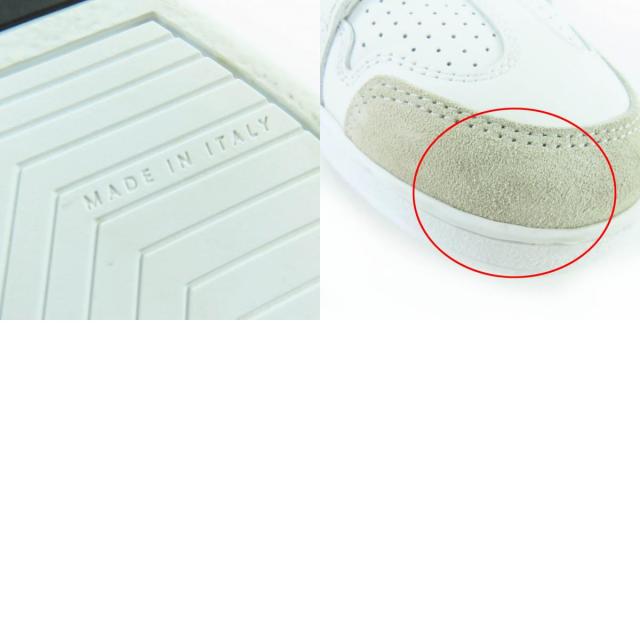 美品☆Christian Dior クリスチャンディオール DIOR STAR レザー ハイカットスニーカー ホワイト 36.5 箱・保袋付 イタリア製 レディース_9