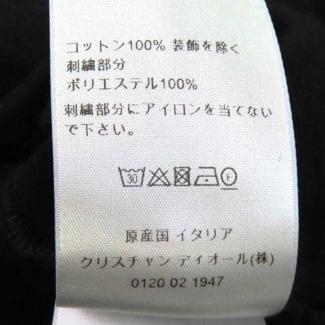 美品△DIOR ディオール オム 243J685C0677 コットン100％ スター・ロゴ刺繍 クルーネック 半袖Ｔシャツ ブラック XXL 伊製 正規品 メンズ_6