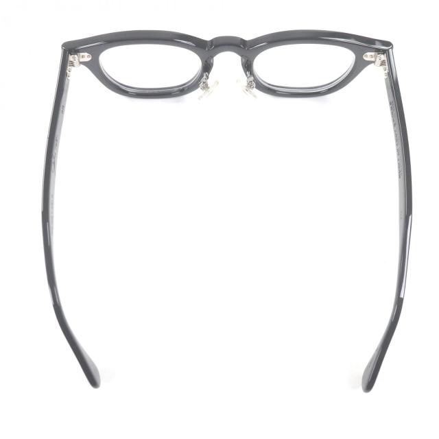 極美品□ジュリアスタートオプティカル PL-002A AR Gold Edition ウェリントン メガネ 眼鏡 ブラック 46□22 度入り 日本製