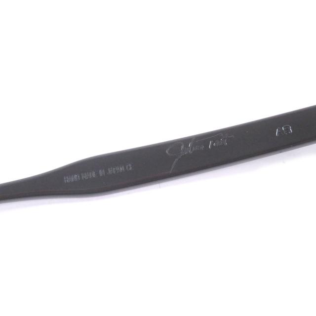 極美品□ジュリアスタートオプティカル PL-002A AR Gold Edition ウェリントン メガネ 眼鏡 ブラック 46□22 度入り 日本製
