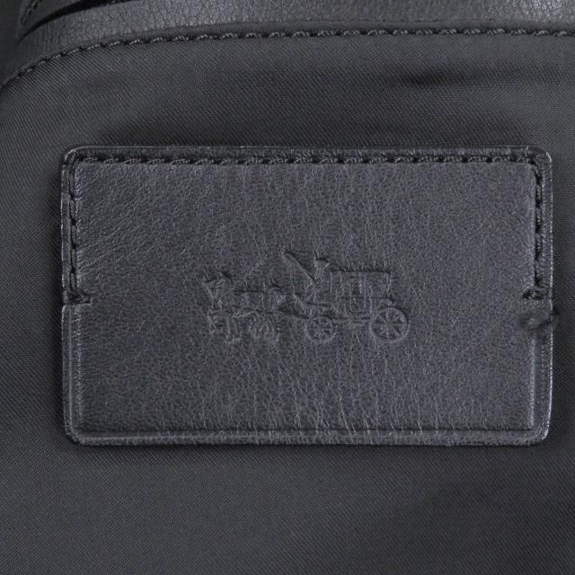 美品□COACH コーチ 牛革 ダブルジップ スタンドカラー シングル ライダースジャケット レザージャケット ブラック XS 正規品 メンズ_5