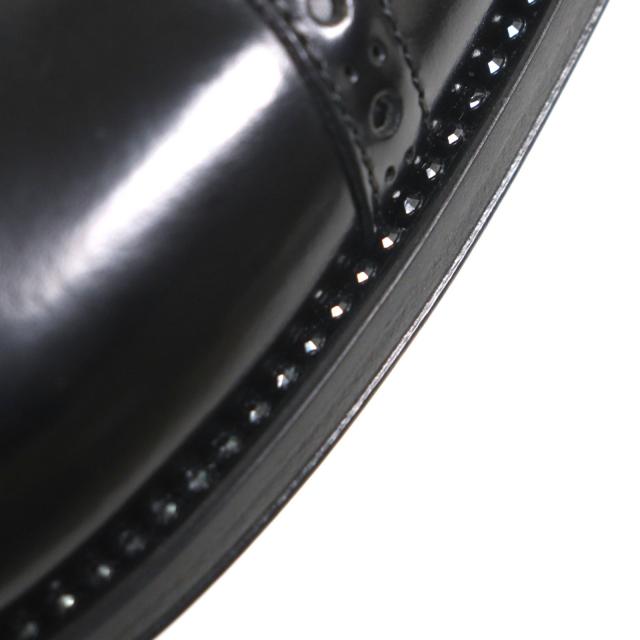 未使用品▼JIMMY CHOO ジミーチュウ 173PENN クリスタルウェルト ストレートチップ レースアップ レザーシューズ ブラック 41 メンズ_6