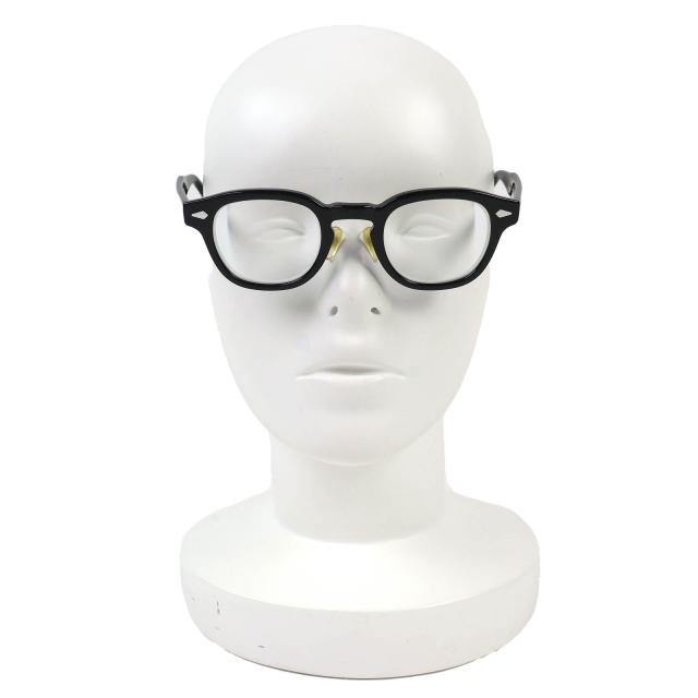 美品△MOSCOT モスコット LEMTOSH レムトッシュ メガネ 眼鏡 アイウェア ブラック 44□24 140 度入り ケース付き メンズ_2