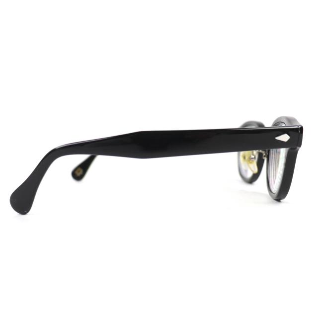 美品△MOSCOT モスコット LEMTOSH レムトッシュ メガネ 眼鏡 アイウェア ブラック 44□24 140 度入り ケース付き メンズ_4