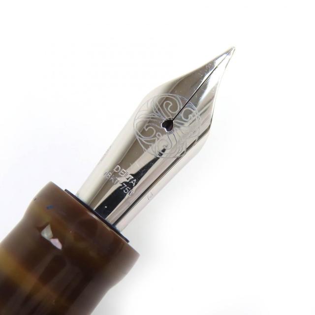 美品△DELTA デルタ 少数民族シリーズ インディオ 2006 925 ペン先18K Mニブ 万年筆 ボールペン 2本セット 重量68.44g_4