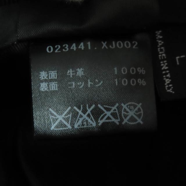 極美品★GUCCI グッチ 023441 グッチシマ ロゴ入り GG柄 レザー ハット バケットハット 帽子 ブラック L イタリア製 正規品 レディース_6