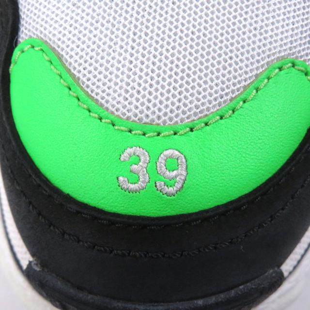 極美品□BALENCIAGA バレンシアガ 536737 トリプルS ユーズド加工 ダッドシューズ ローカットスニーカー ホワイト グリーン ブラック 26_6