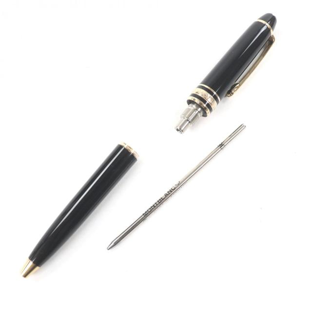 極美品□MONTBLANC モンブラン マイスターシュテュック モーツァルト ツイスト式 ボールペン ミニ ブラック ゴールド ドイツ製 メンズ_1
