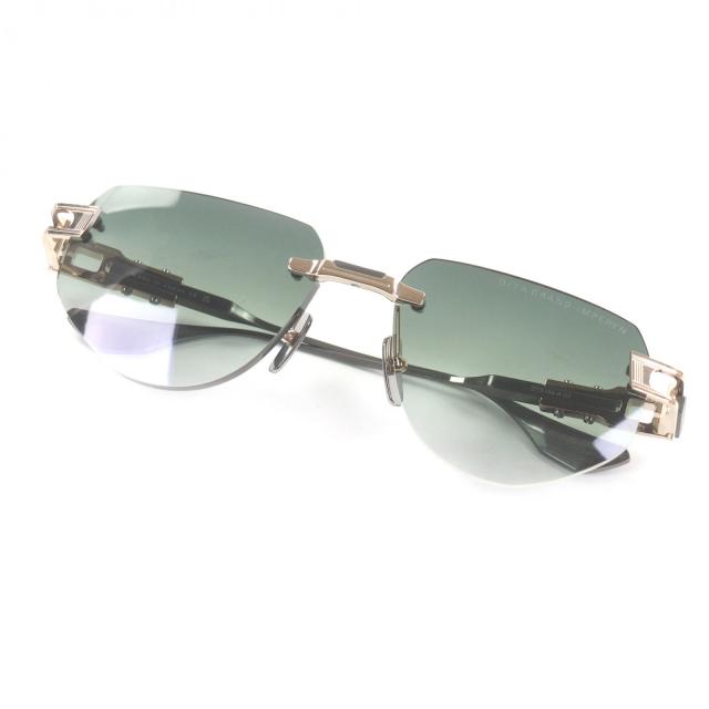 未使用品□DITA ディータ DTS164-A-02 GRAND IMPERYN サングラス ゴールド ガンメタリック グリーン 56□17-137 日本製