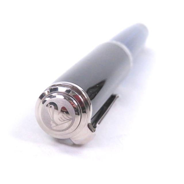 極美品□PERIKAN ペリカン M805 スーベレーン ペン先750 BBニブ ストライプ キャップ式 万年筆 ブラック ブルー 箱付き ドイツ製 メンズ_3