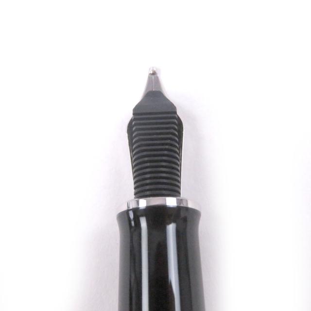 極美品□PERIKAN ペリカン M805 スーベレーン ペン先750 BBニブ ストライプ キャップ式 万年筆 ブラック ブルー 箱付き ドイツ製 メンズ_5