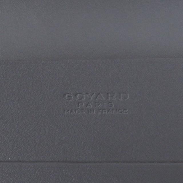 未使用品□GOYARD ゴヤール RICHE2PMLTY51CL51P PVC レザー ヘリンボーン リシュリューウォレット 長財布 グレー イエロー フランス製_7