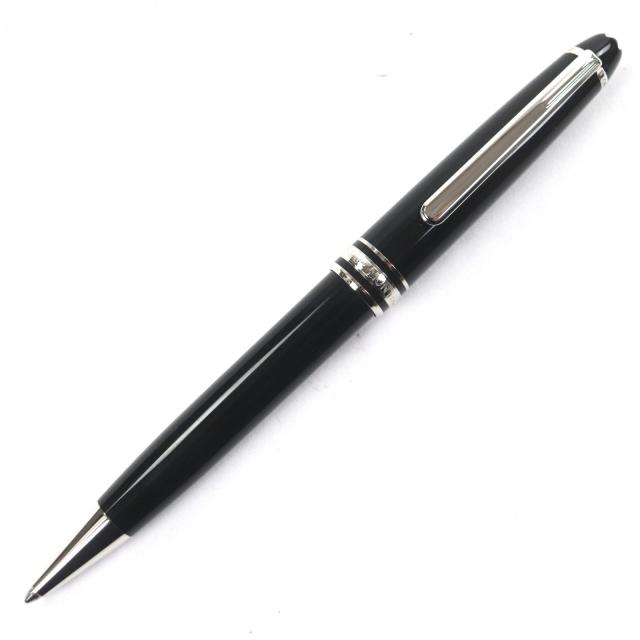 極美品▼MONTBLANC モンブラン マイスターシュテュック Pix ホワイトスター ツイスト式 ボールペン ブラック シルバー ドイツ製 筆記◎