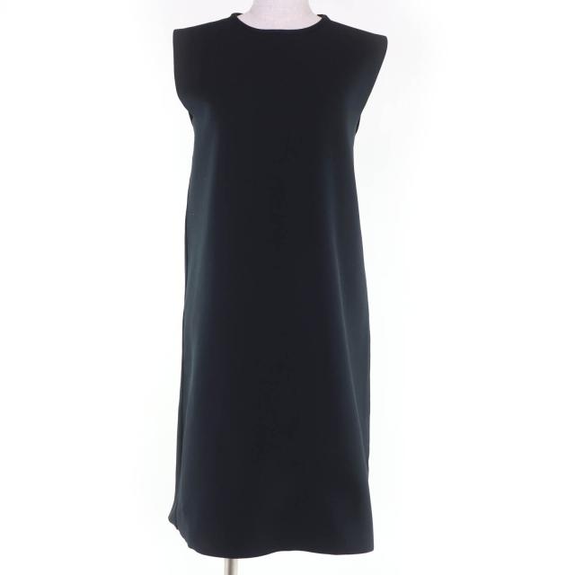極美品☆JIL SANDER ジルサンダー J02CT0356 ノースリーブ ワンピース ブラック 34 イタリア製 正規品 レディース
