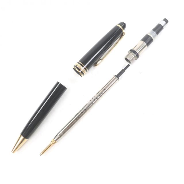 良品□MONTBLANC モンブラン マイスターシュテュック クラシック シャープペンシル ブラック ゴールド ドイツ製 メンズ 筆記確認済み_1