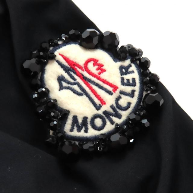 美品△MONCLER GENIUS 4 モンクレール ジーニアス 4 コットン100％ シモーネ ロシャ ビジューロゴワッペン 半袖Ｔシャツ 黒 S 正規品_4