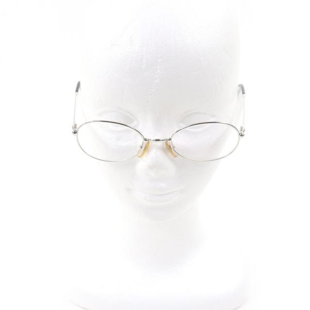 美品□Cartier カルティエ 135 トリニティ メガネ 眼鏡 アイウェア シルバー ブラック 51□19 度入り ケース付き フランス製 メンズ