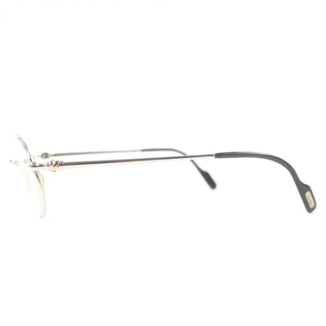 美品□Cartier カルティエ 135 トリニティ メガネ 眼鏡 アイウェア シルバー ブラック 51□19 度入り ケース付き フランス製 メンズ