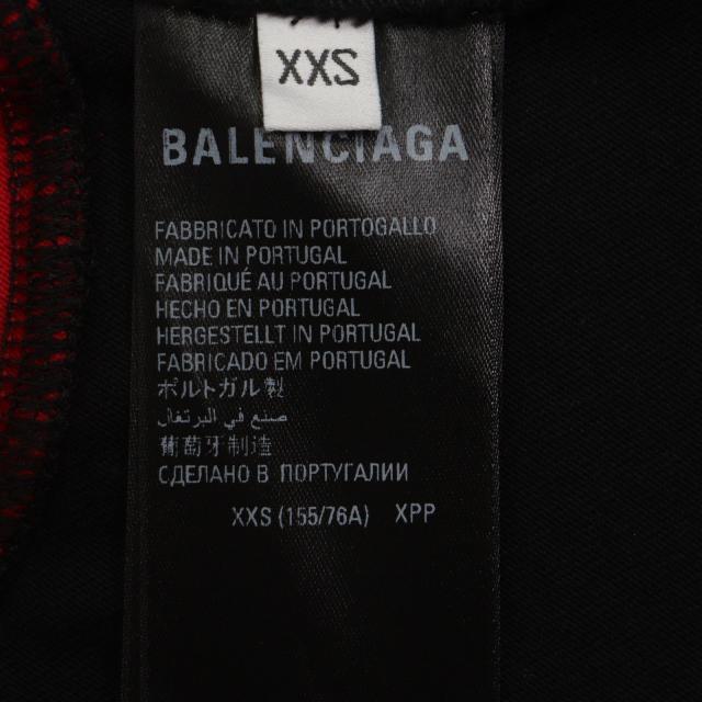 未使用品▼BALENCIAGA adidas バレンシアガ アディダス 2022年製 712401 ロゴ刺繍 ラインデザイン 半袖Ｔシャツ XXS 正規品 メンズ_5