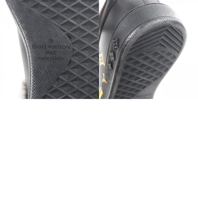 極美品▼LOUIS VUITTON ルイヴィトン 2021年製 1A9JD4 サモトラケライン ルクセンブルグ レザー ローカットスニーカー ブラック 8.5_9