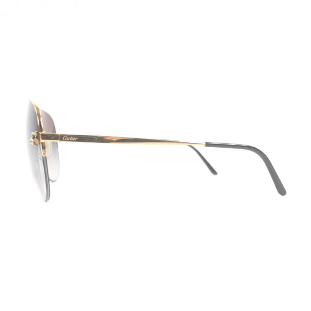 美品□Cartier カルティエ パンテール ドゥ カルティエ ティアドロップ アビエーターサングラス ゴールド グレー 60□13 フランス製_2