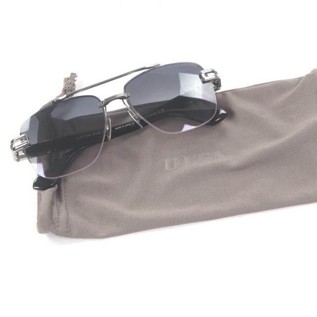 未使用品□DITA ディータ DTS138-A-03 GRAND-EVO ONE ツーブリッジ サングラス シルバー ブラック 57□16-145 度入 日本製_1