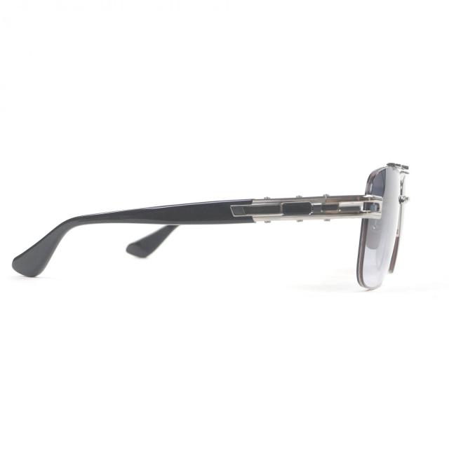 未使用品□DITA ディータ DTS138-A-03 GRAND-EVO ONE ツーブリッジ サングラス シルバー ブラック 57□16-145 度入 日本製_4