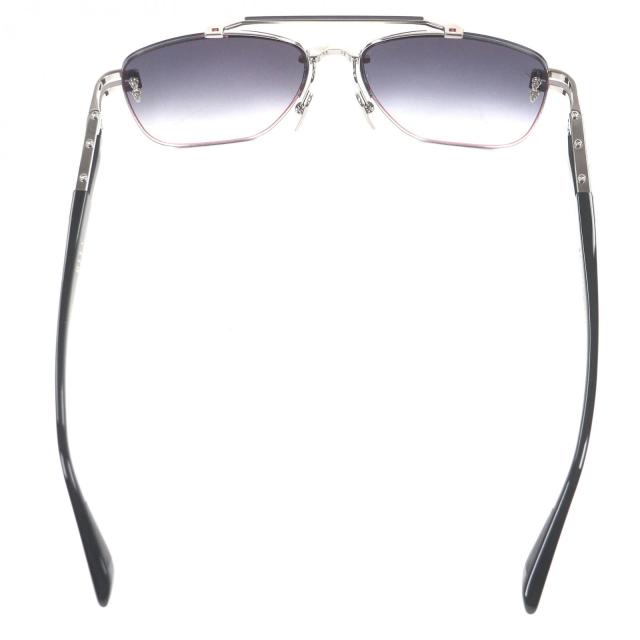 未使用品□DITA ディータ DTS138-A-03 GRAND-EVO ONE ツーブリッジ サングラス シルバー ブラック 57□16-145 度入 日本製_5
