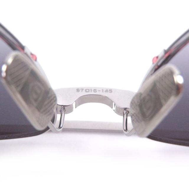 未使用品□DITA ディータ DTS138-A-03 GRAND-EVO ONE ツーブリッジ サングラス シルバー ブラック 57□16-145 度入 日本製_9