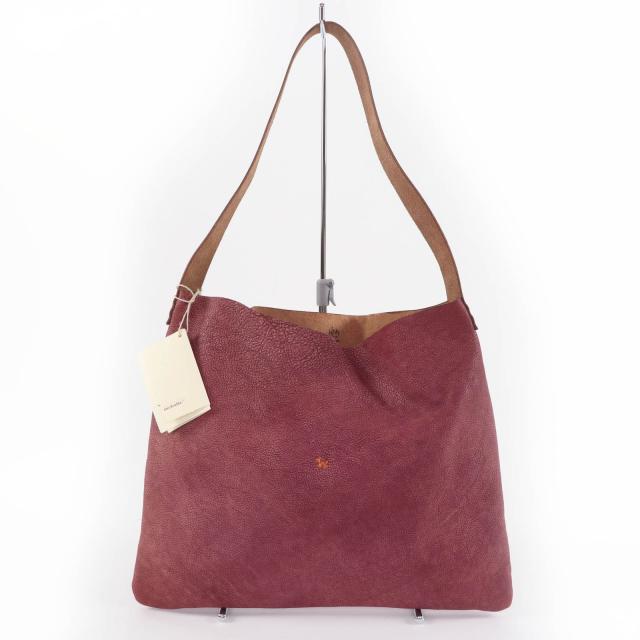 極美品☆HENRY CUIR アンリークイール KYOTO レザー ワンショルダーバッグ ハンドバッグ ピンク系 保存袋付き イタリア製 レディース